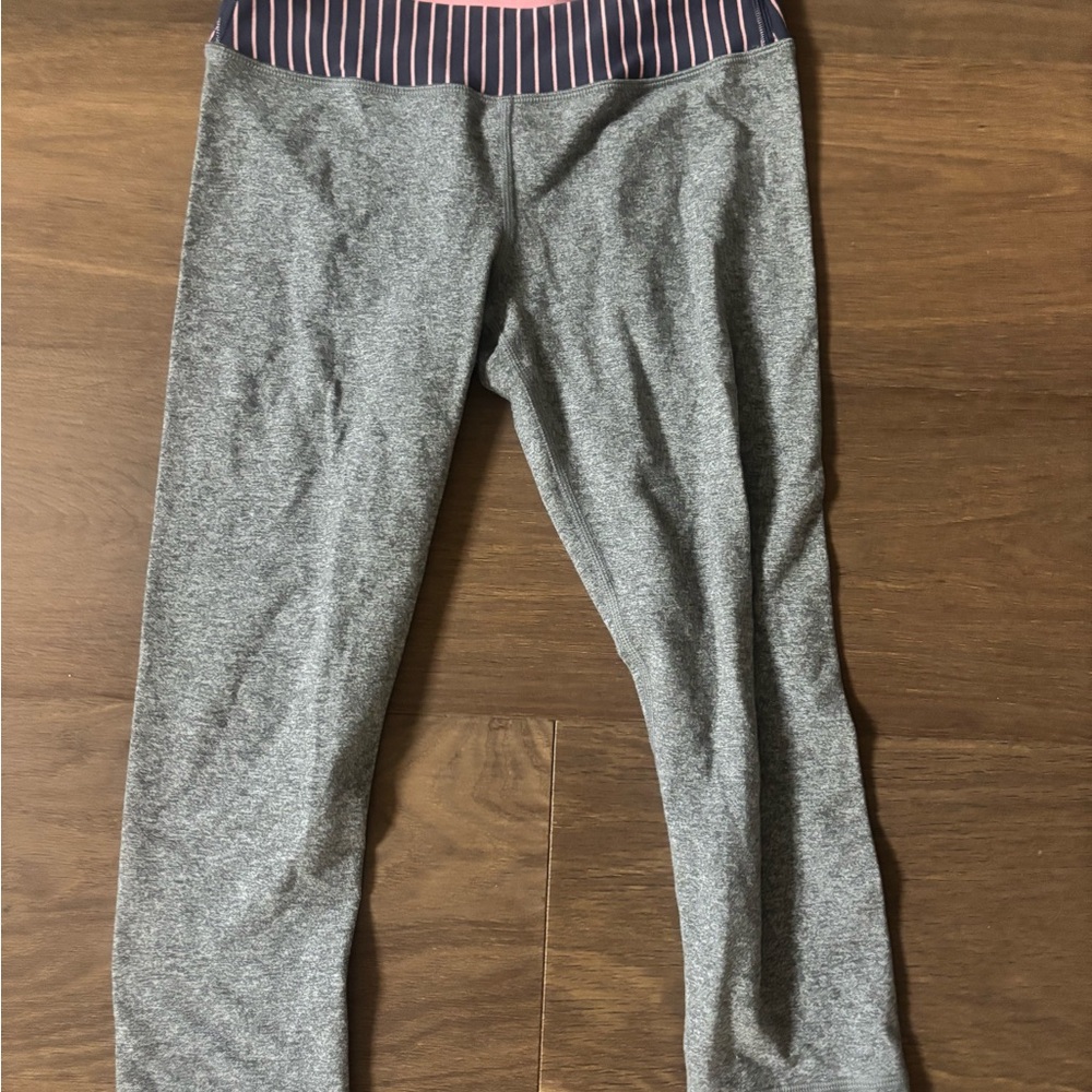 Ivivva Gray and Pink Kids Leggings